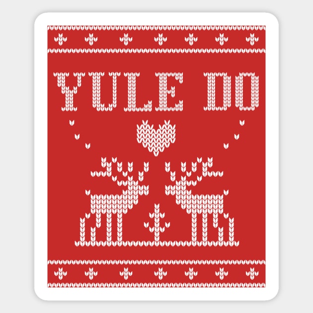 Yule Do Ugly Holiday Sweater Sticker by Nice Surprise